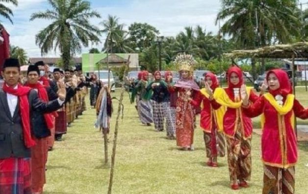 Ilustrasi Tari Andun, tarian pergaulan muda-mudi